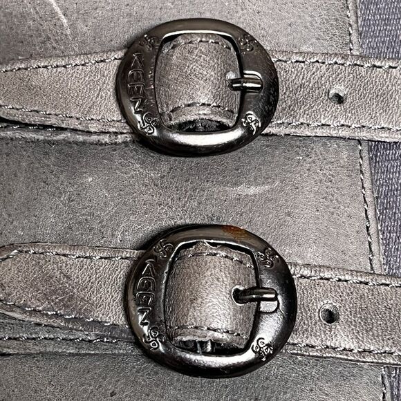 Keen Bern Baby Tall Riding Boots Women’s 7 Gray Leather Zipper Wedge Heels - Picture 10 of 16